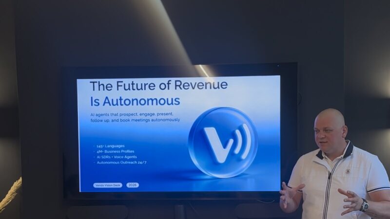 Dmytro Suponev presenting the 